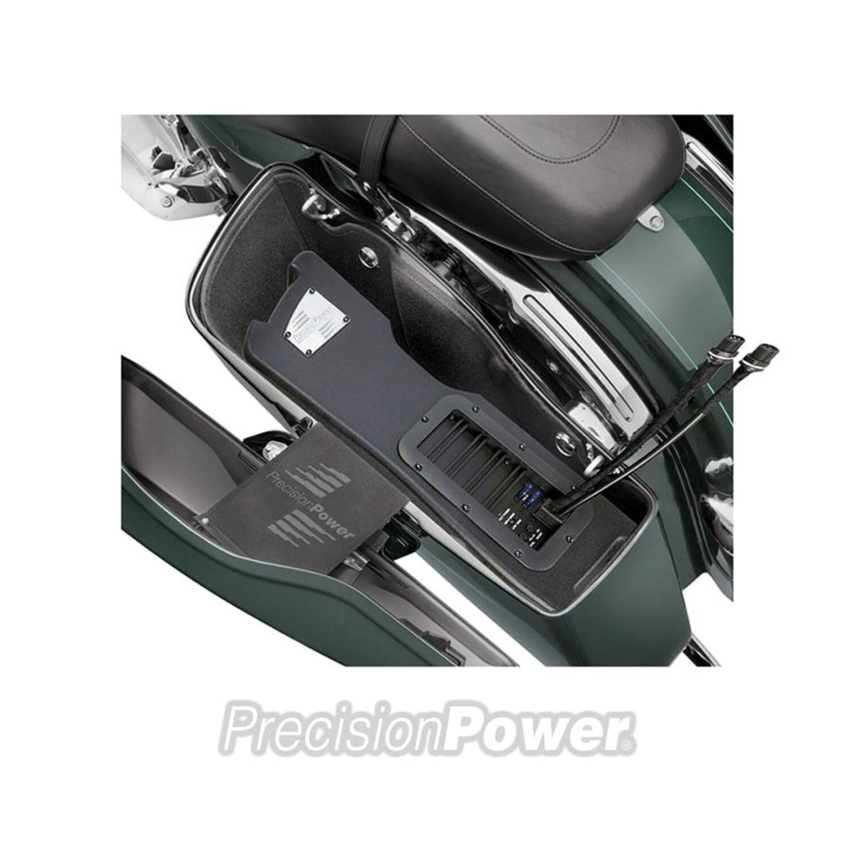 PrecisionPower, SBW saddlebag subwoofer left side