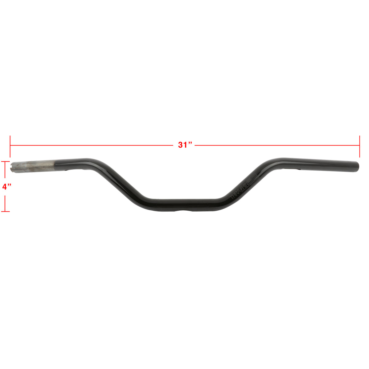Thrashin TSC-2700-1 Mid Bend black handlebar dimensions