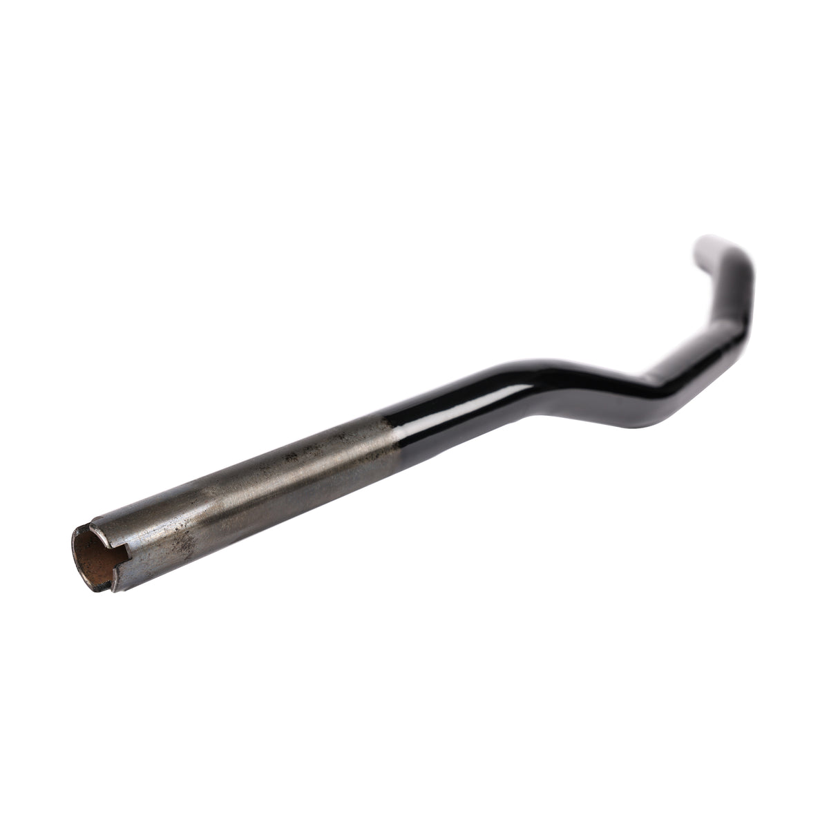 Thrashin Low Bend black handlebar throttle and wiring opening detail
