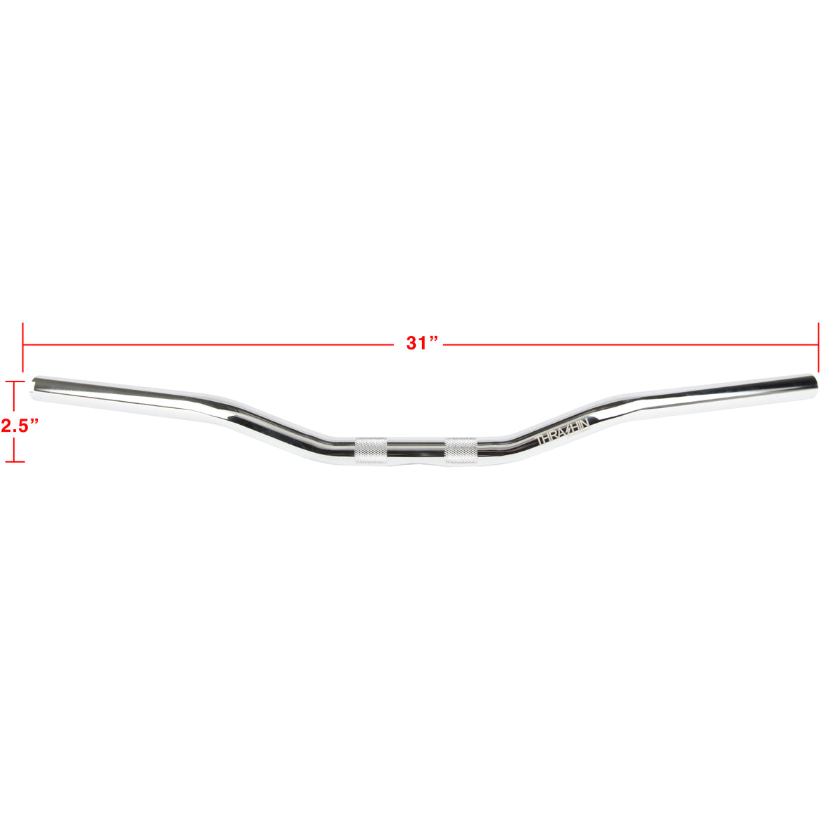 Thrashin TSC-2702-3 Low Bend chrome handlebar dimensions