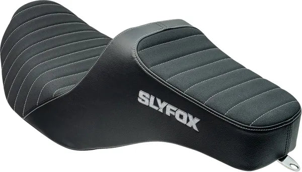 SlyFox Highnoon Seat for Street Glide and Road Glide – Grey Logo – gallery image 3