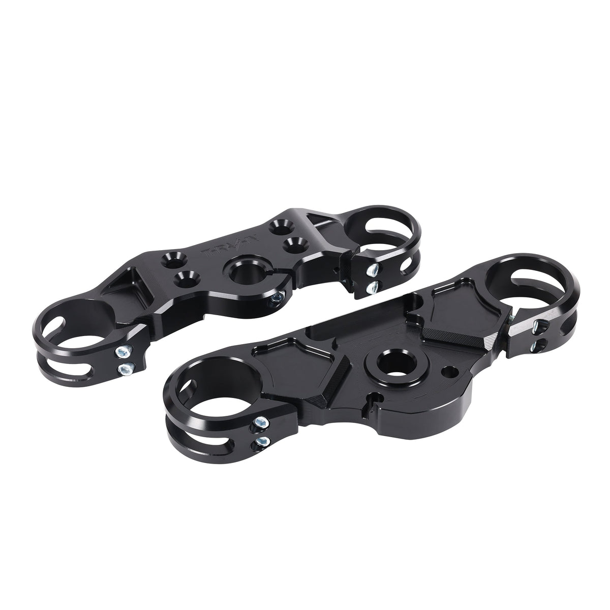 Thrashin TSC-2914-1 black Softail triple tree set; motorcycle and other installed components not included