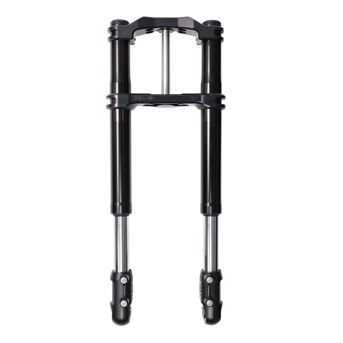 Thrashin TSC-2914-1 black Softail triple tree set; motorcycle and other installed components not included