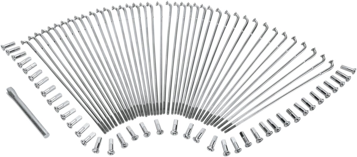 Drag Specialties Chrome and Stainless Steel Spoke Set