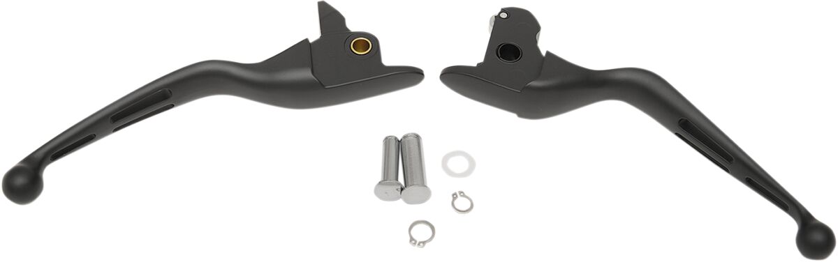 Drag Specialties Slotted Wide Blade Lever Set — H07-0601MB