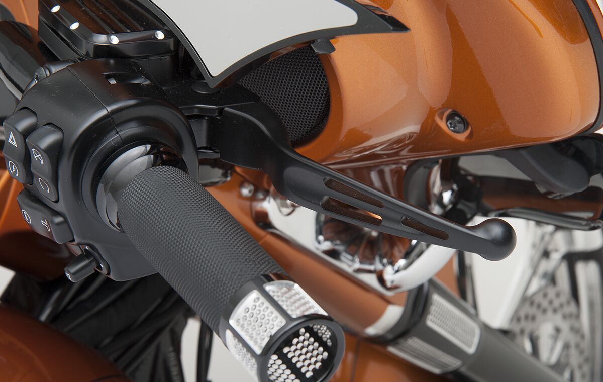 Drag Specialties Slotted Wide Blade Lever Set — H07-0601MB