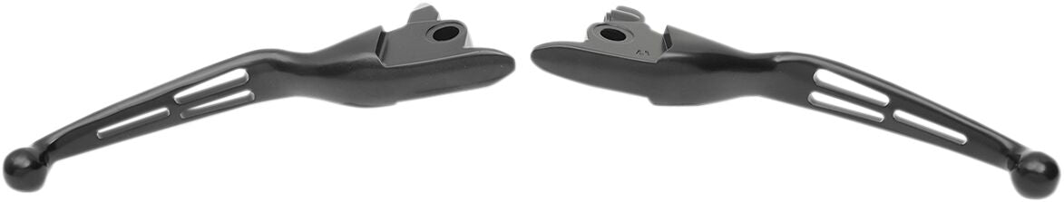 Drag Specialties Slotted Wide Blade Lever Set — H07-0605MB