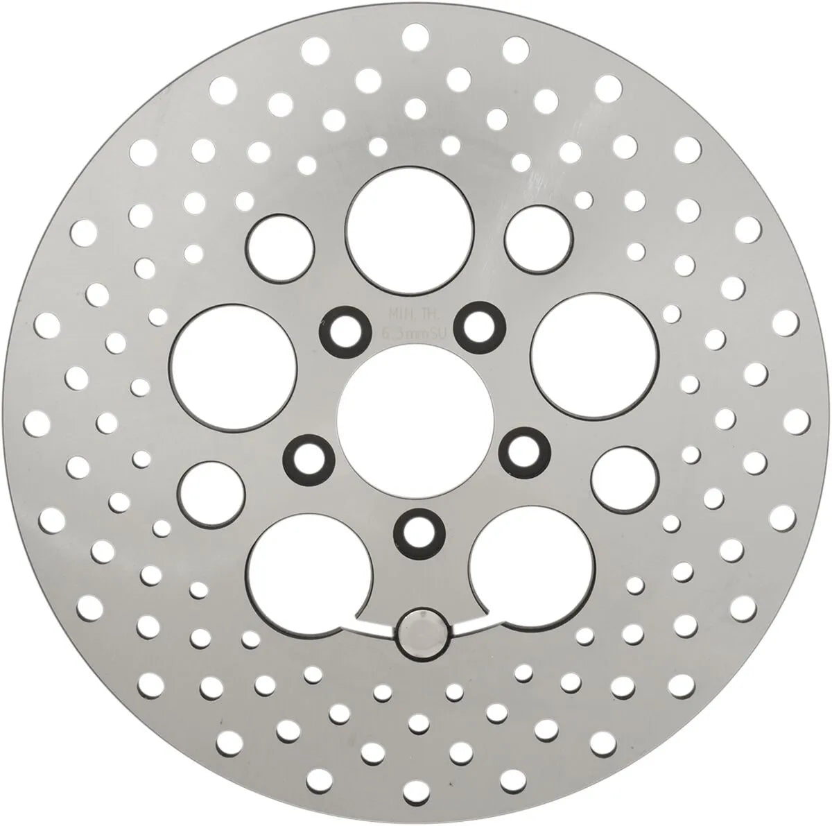 DRAG SPECIALTIES Stainless Steel Drilled Brake Rotor B06-0189AS — view 1