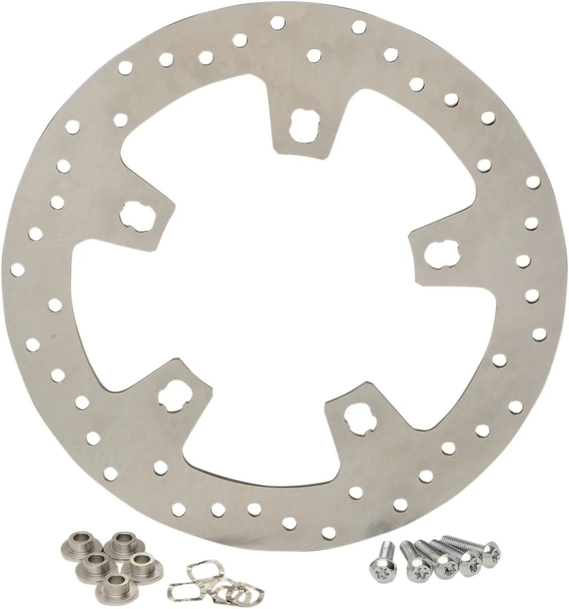 DRAG SPECIALTIES Stainless Steel Drilled Brake Rotor B06-0194AS — view 1