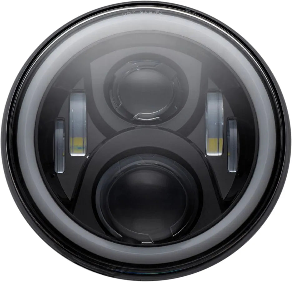 Custom Dynamics 7" LED Halo Headlamp with Mounting Ring - view 1