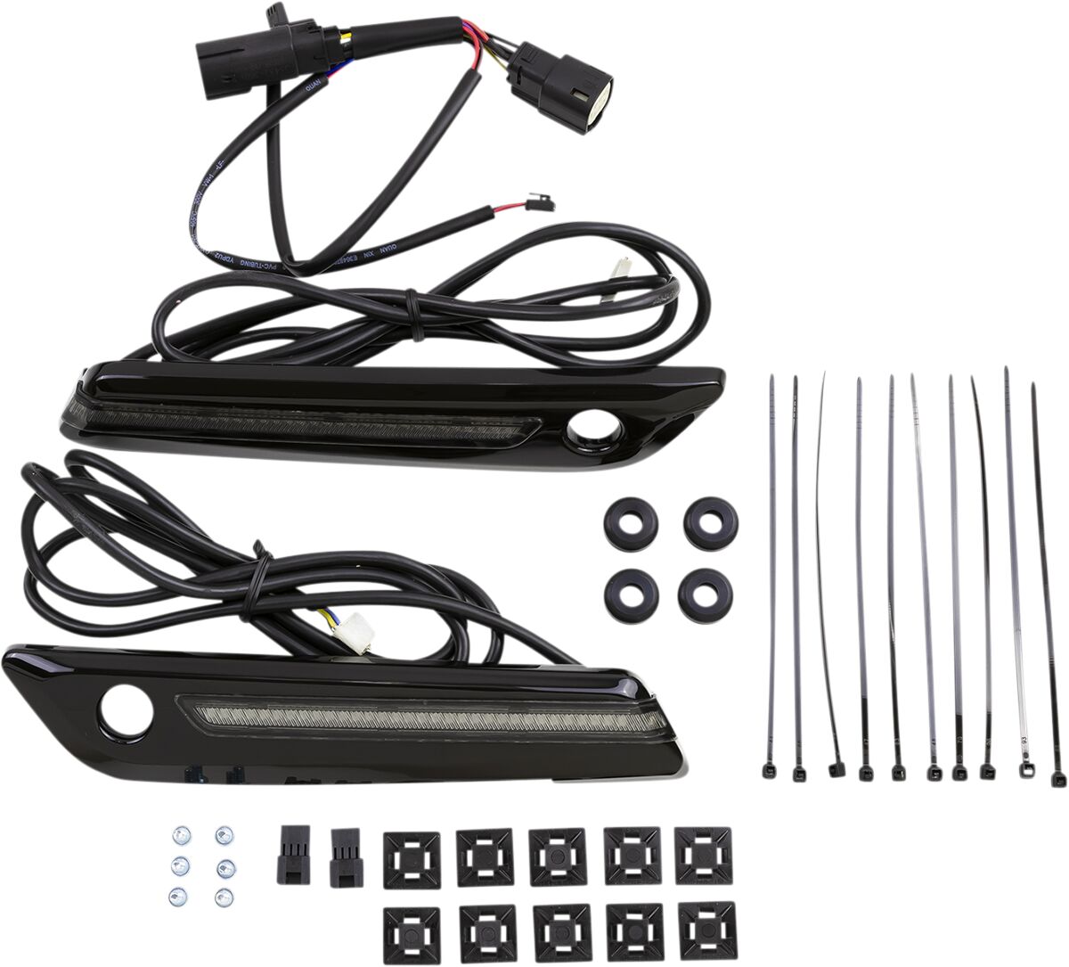 Ciro LED Saddlebag Hinge Covers — 40071