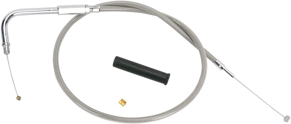Drag Specialties Stainless Braided Throttle Cable
