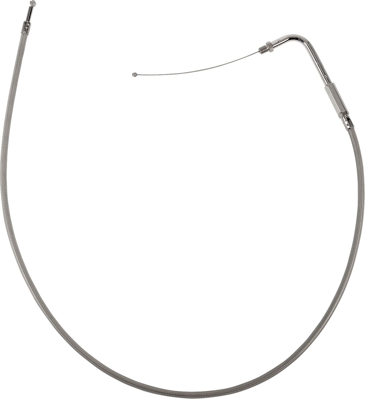 Drag Specialties Stainless Braided Throttle Cable