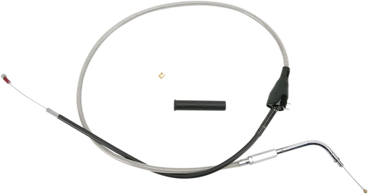 Drag Specialties Stainless Braided Idle Cable