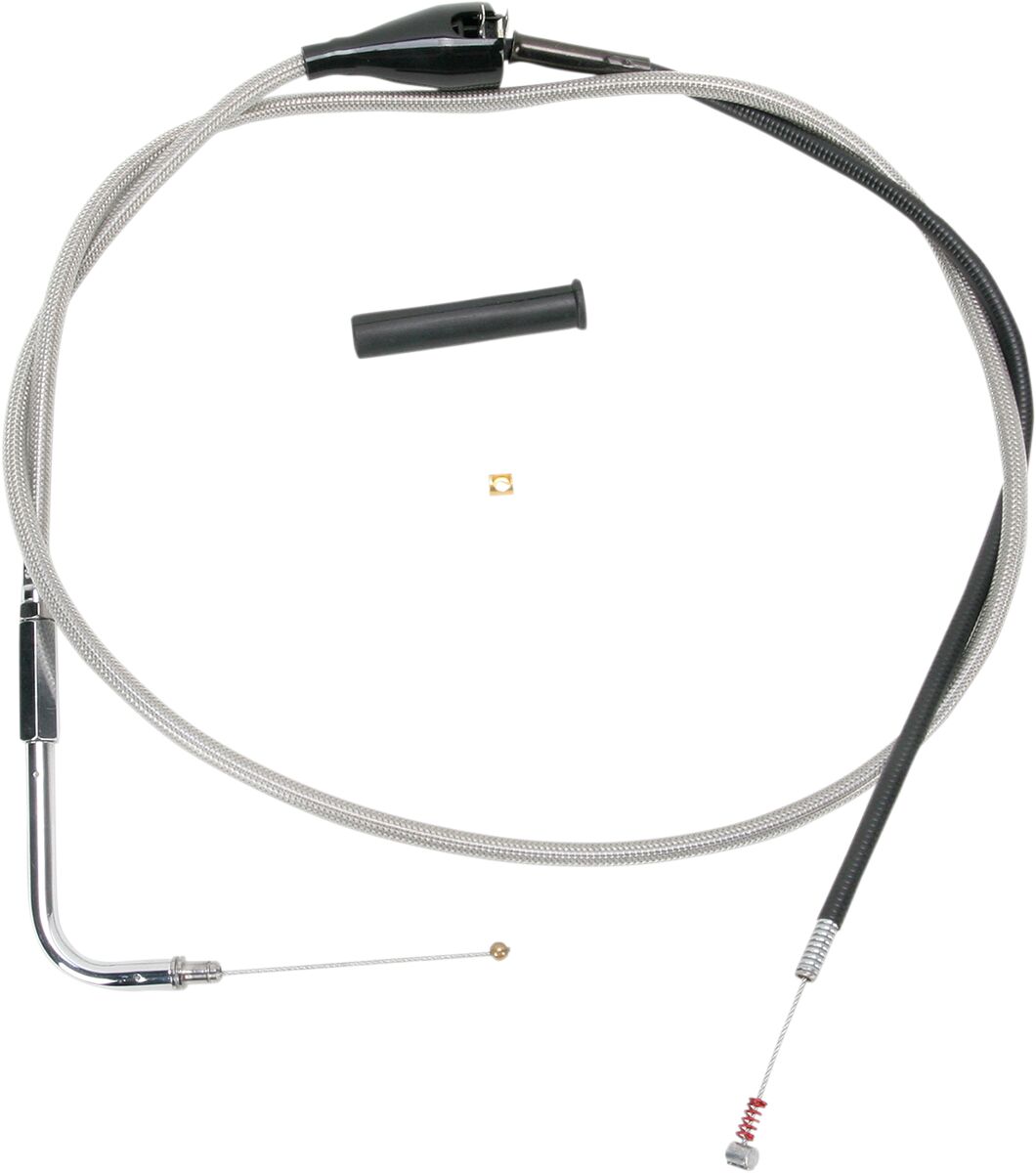 Drag Specialties Stainless Braided Idle Cable