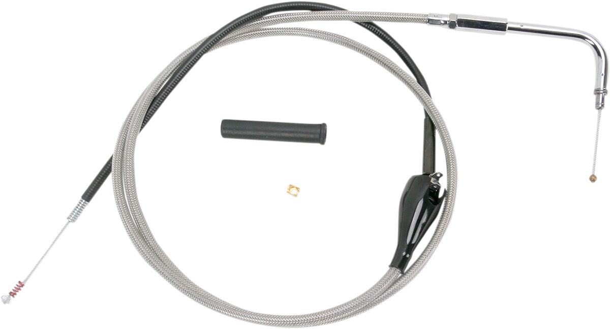 Drag Specialties Stainless Braided Idle Cable