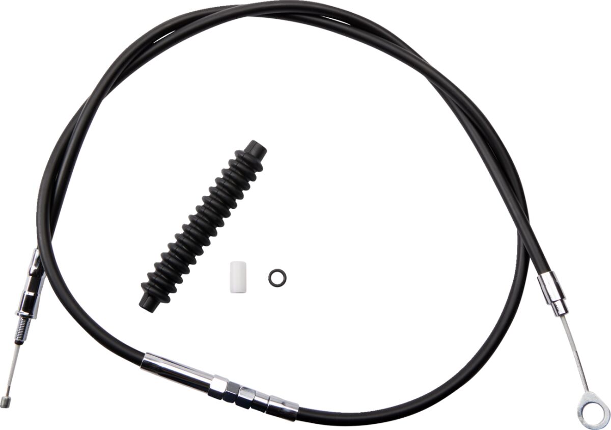 Drag Specialties High-Efficiency Black Vinyl Clutch Cable
