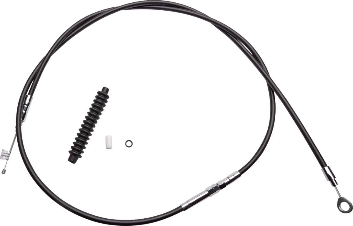 Drag Specialties High-Efficiency Black Vinyl Clutch Cable