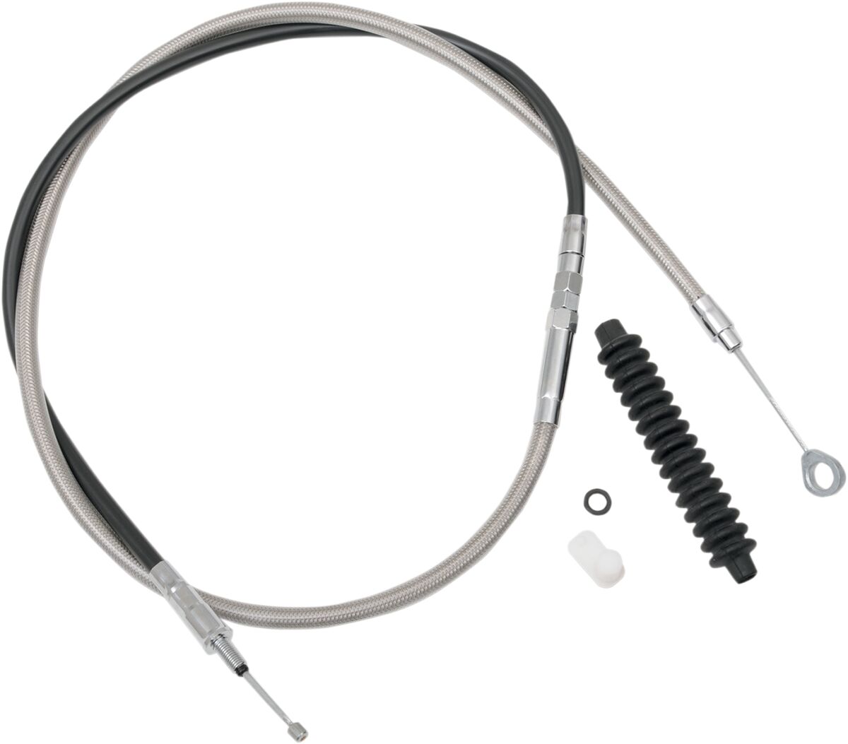 Drag Specialties High-Efficiency Braided Stainless Steel Clutch Cable