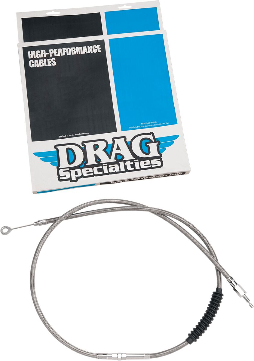 Drag Specialties High-Efficiency Braided Stainless Steel Clutch Cable