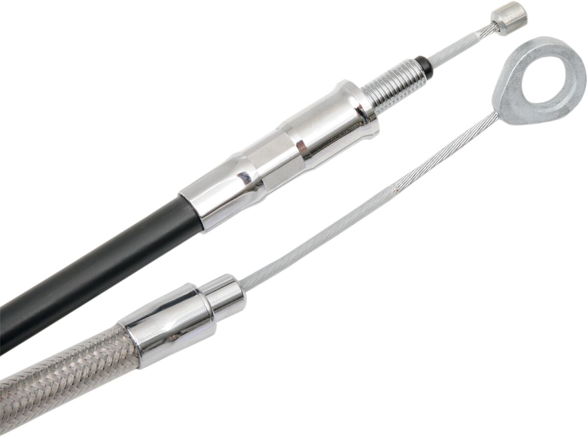 Drag Specialties High-Efficiency Braided Stainless Steel Clutch Cable