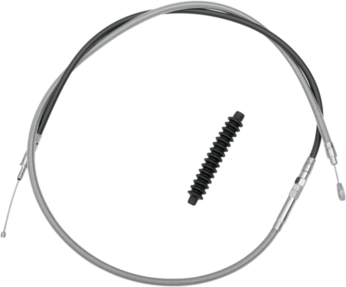 Drag Specialties High-Efficiency Braided Stainless Steel Clutch Cable