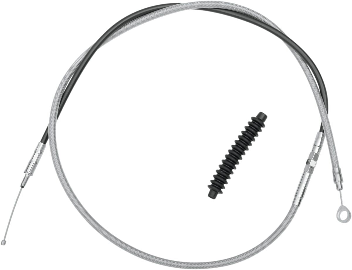 Drag Specialties High-Efficiency Braided Stainless Steel Clutch Cable
