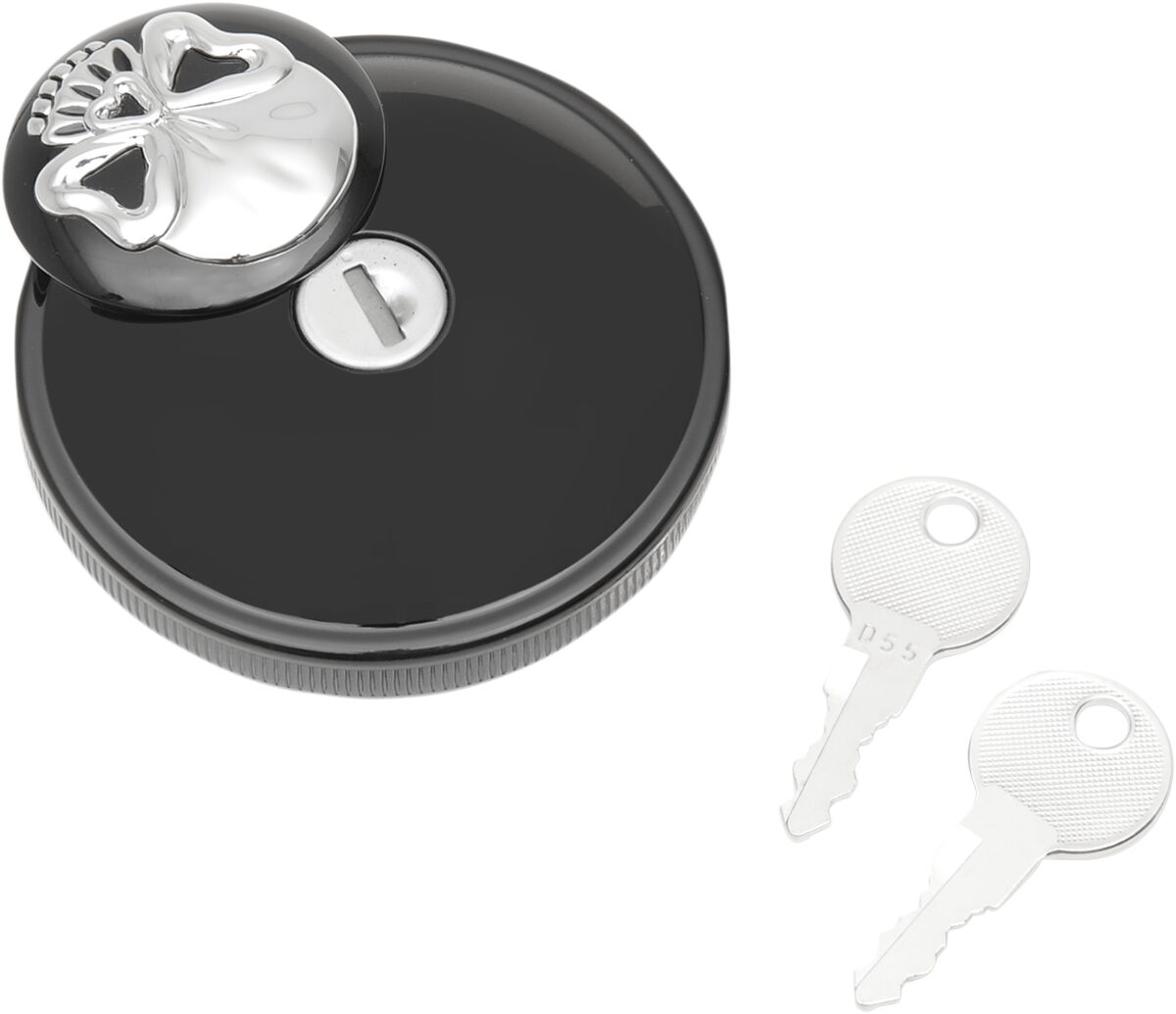 Drag Specialties Screw-In Locking Skull Gas Cap