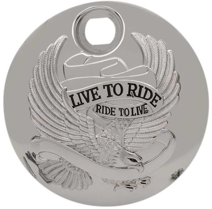 Drag Specialties "Live to Ride" Fuel Console Door