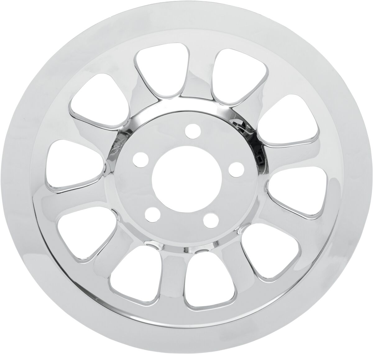 Drag Specialties Chrome Outer Rear Pulley Insert