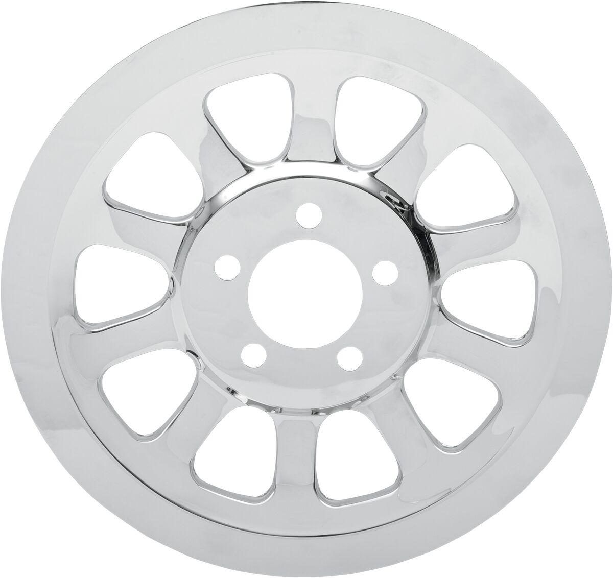Drag Specialties Chrome Outer Rear Pulley Insert