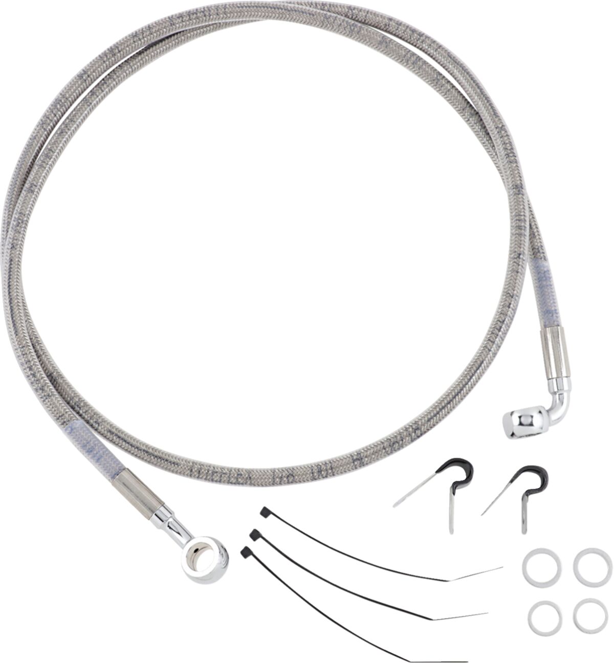 Drag Specialties Stainless Steel Brake Line Kit