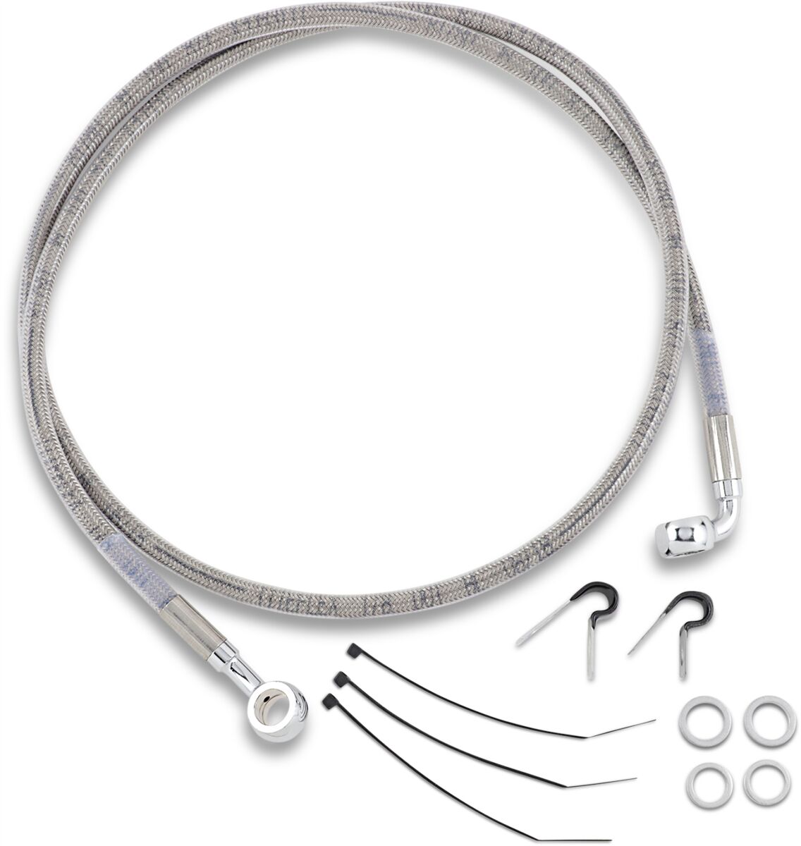 Drag Specialties Stainless Steel Brake Line Kit