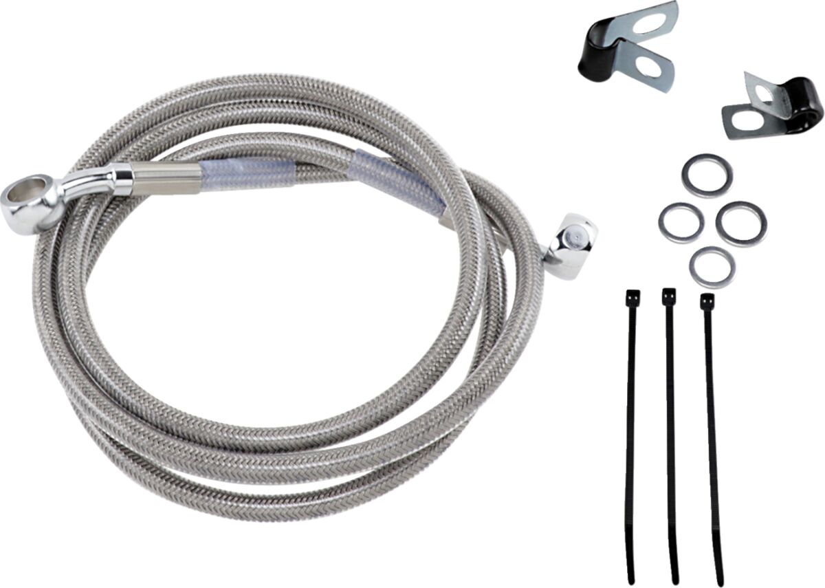 Drag Specialties Extended Length Stainless Steel Brake Line Kit