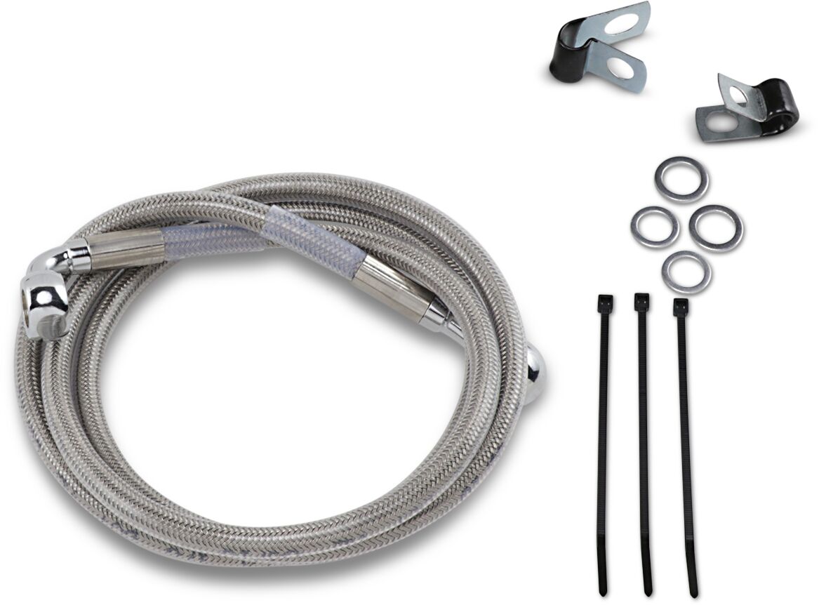 Drag Specialties Extended Length Stainless Steel Brake Line Kit