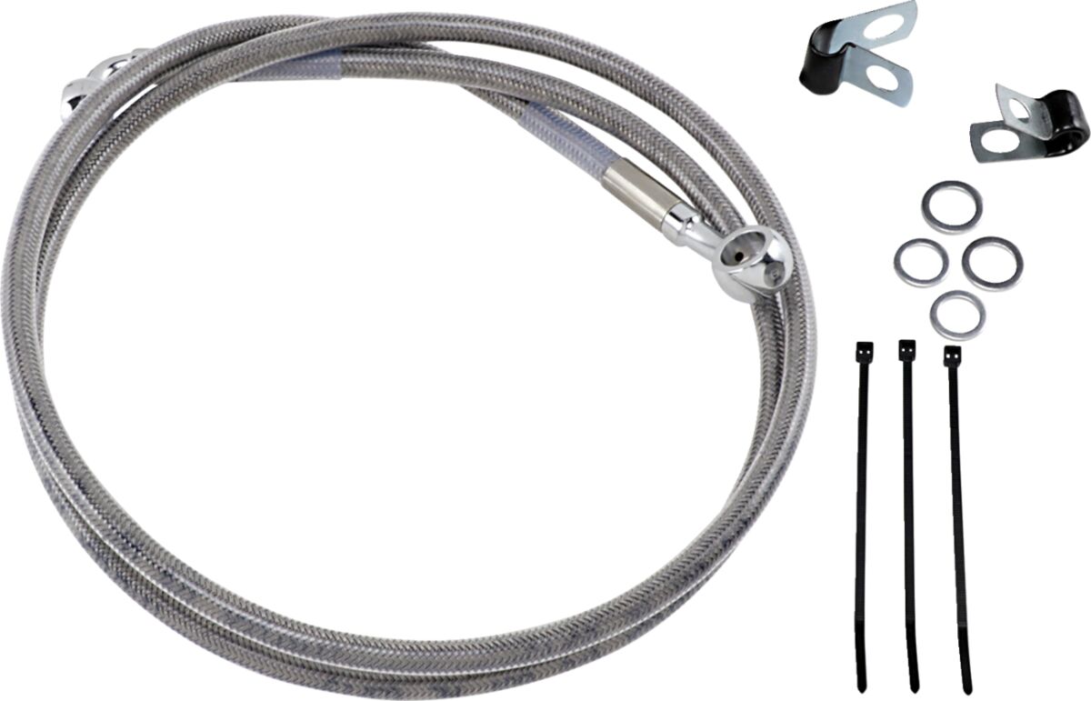 Drag Specialties Extended Length Stainless Steel Brake Line Kit