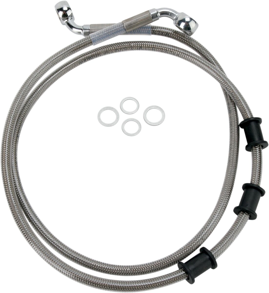 Drag Specialties Extended Length Stainless Steel Brake Line Kit