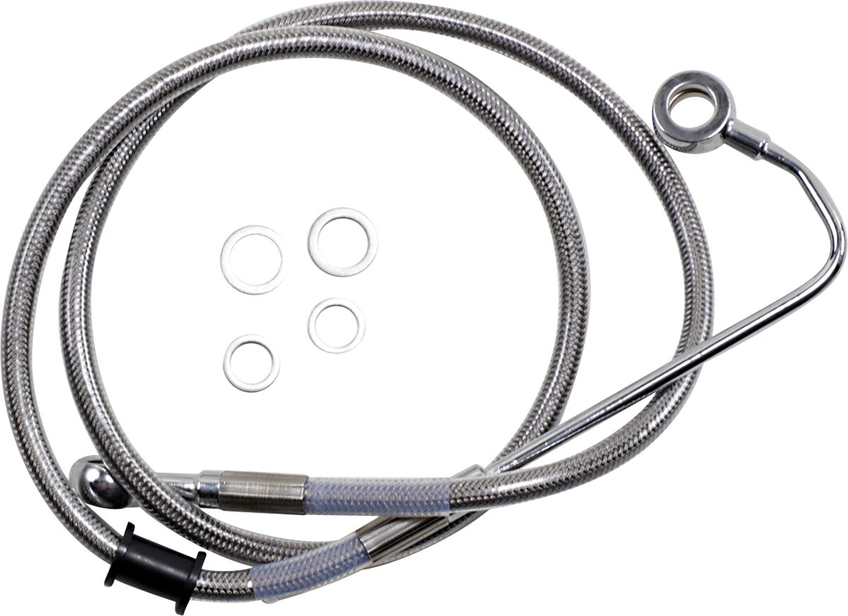 Drag Specialties Extended Length Stainless Steel Brake Line