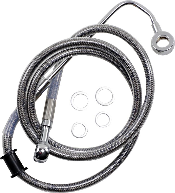 Drag Specialties Extended Length Stainless Steel Brake Line