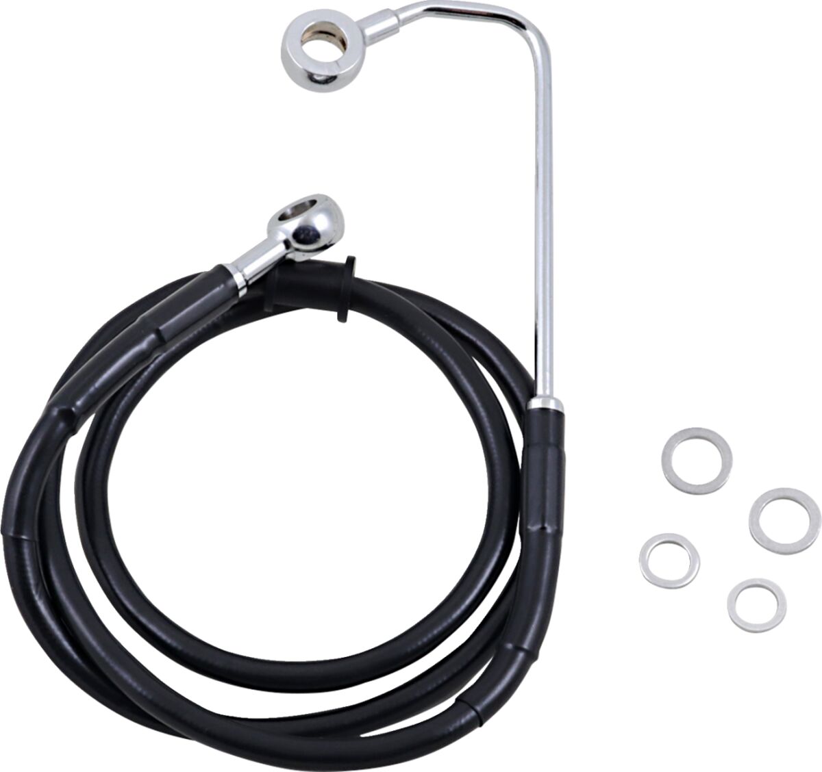Drag Specialties Extended Length Stainless Steel Brake Line