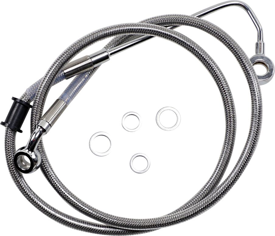 Drag Specialties Extended Length Stainless Steel Brake Line