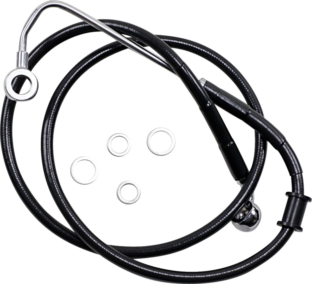 Drag Specialties Extended Length Stainless Steel Brake Line