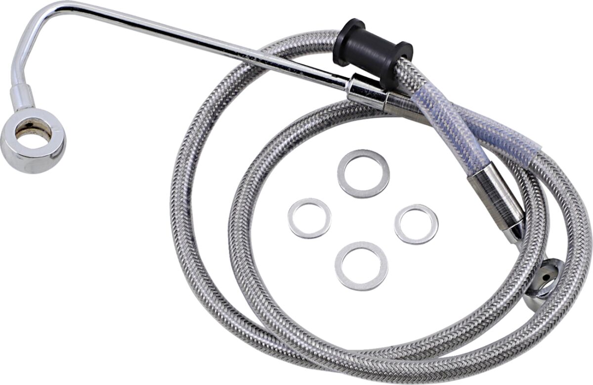 Drag Specialties Extended Length Stainless Steel Brake Line