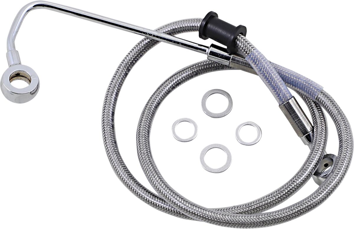 Drag Specialties Extended Length Stainless Steel Brake Line