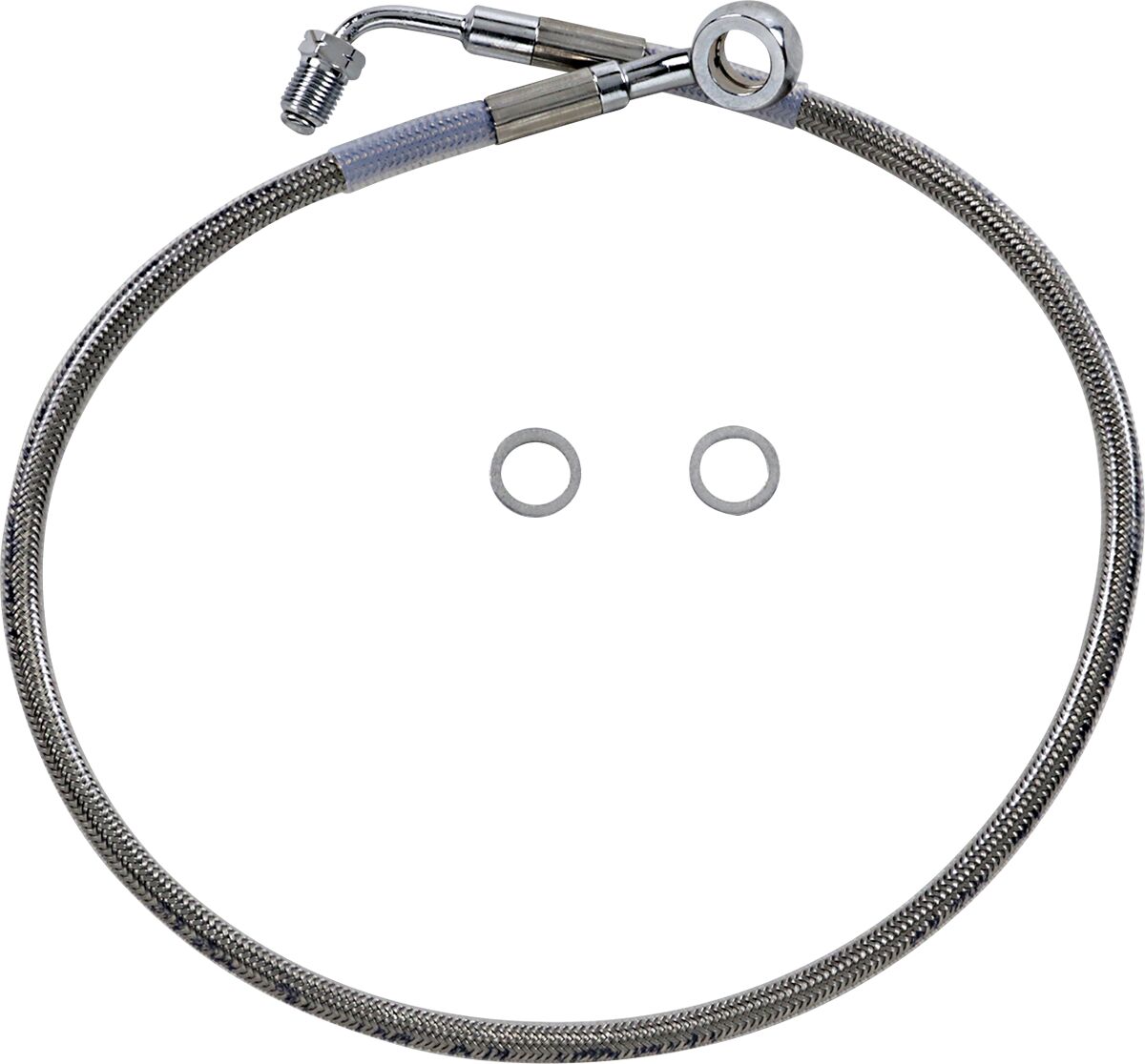 Drag Specialties Extended Length Stainless Steel Brake Line