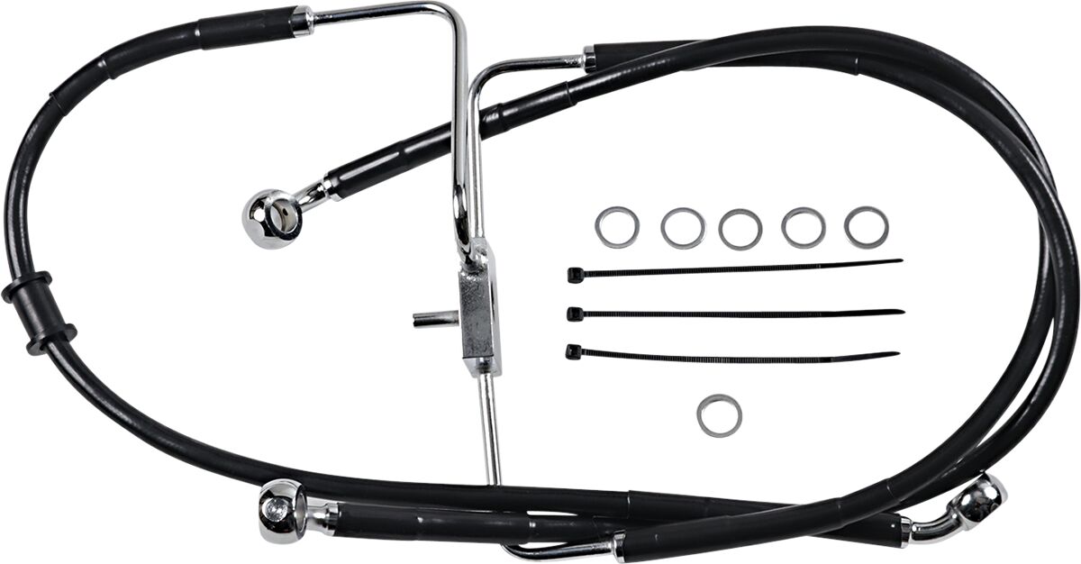 Drag Specialties Extended Length Stainless Steel Brake Line
