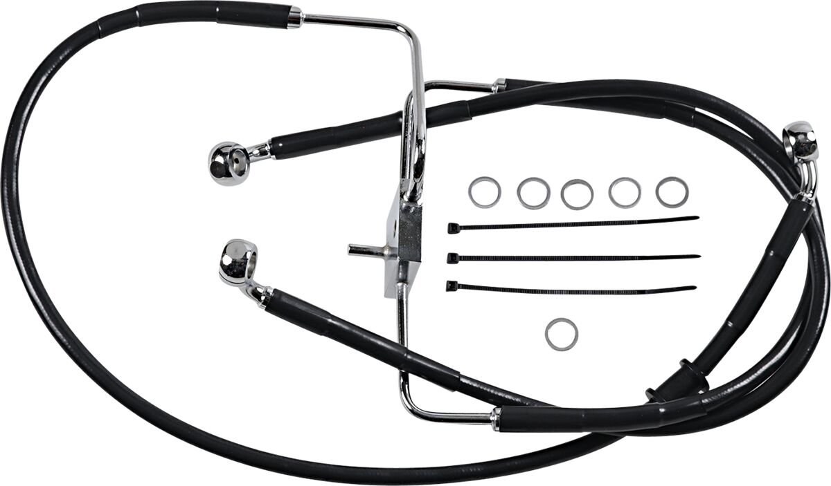 Drag Specialties Extended Length Stainless Steel Brake Line