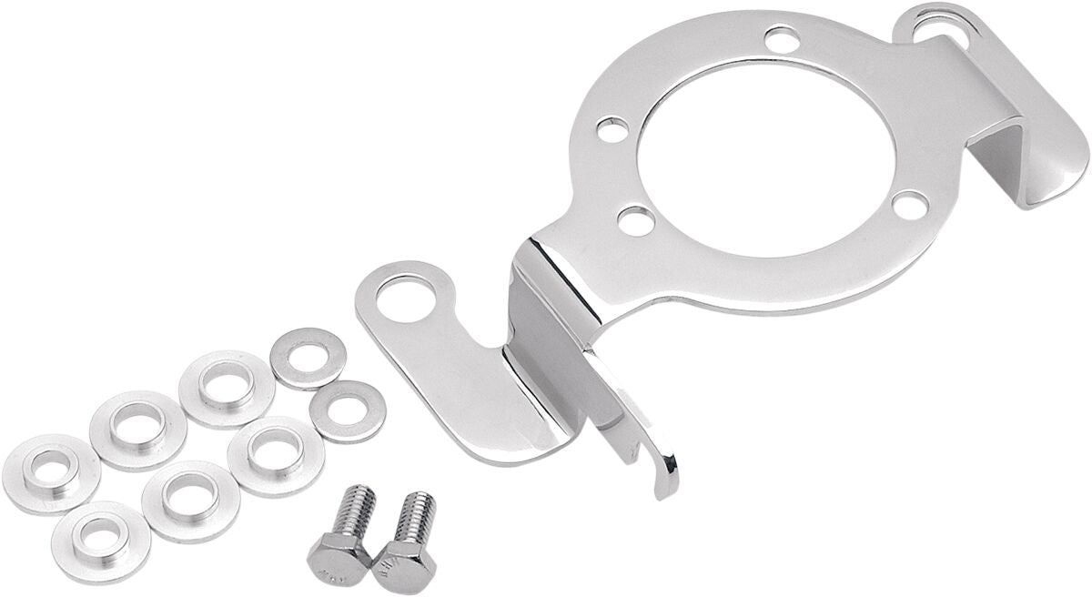 Drag Specialties Carburetor Support Bracket with Choke Cable Mount