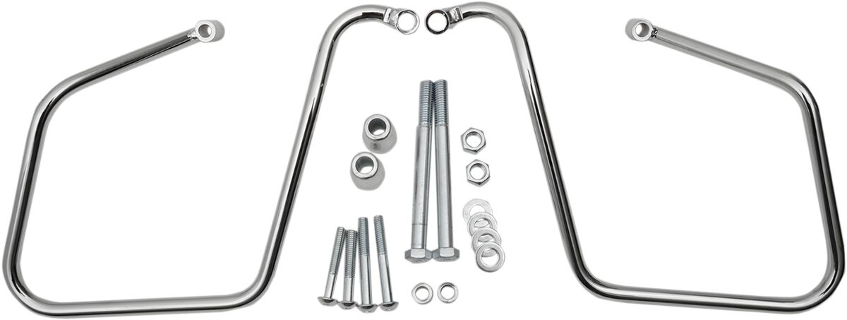 Drag Specialties Chrome Saddlebag Support Brackets
