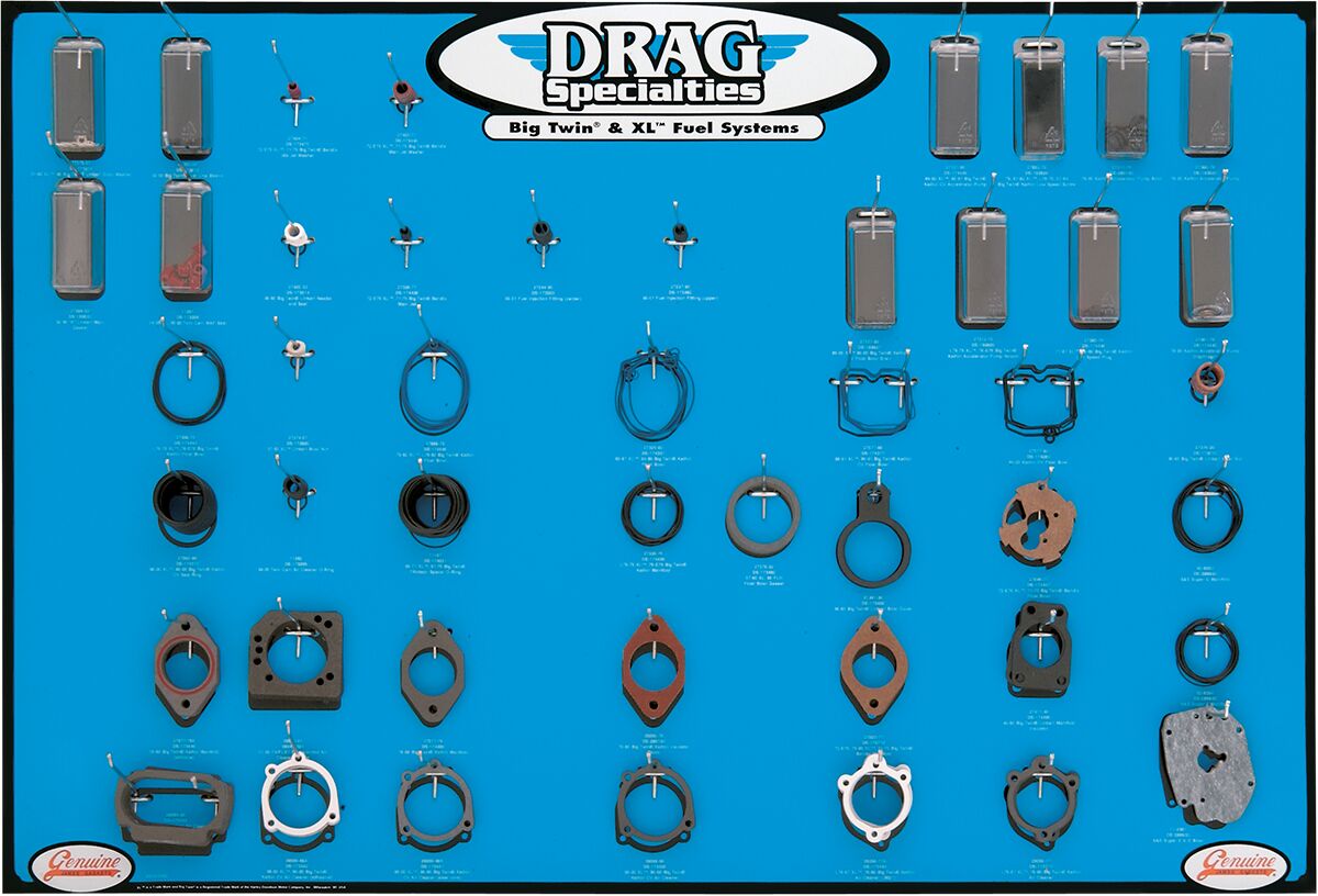 Drag Specialties Twin Cam Gasket, Seal, and O-Ring Display